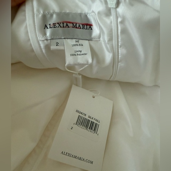 Alexia Maria Nadine Silk Draped Strapless Minidress - Picture 8 of 12